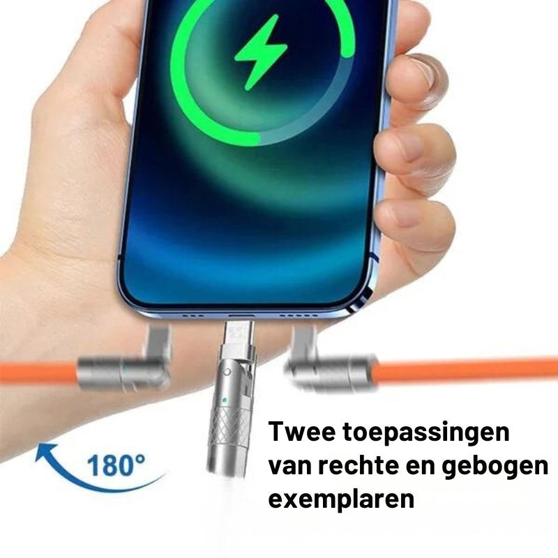 SpinBoost - 180° Draaibare Snellaad Kabel