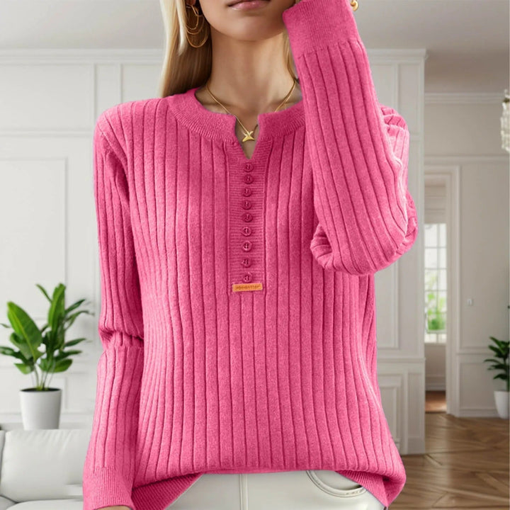 Marja - O Ausschnitt Strickpullover