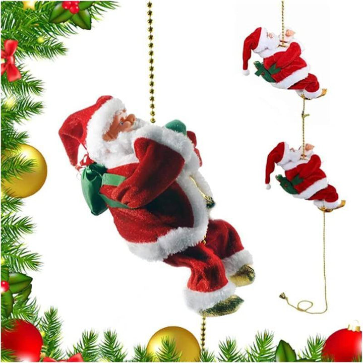 ClimbingClaus – Santa Claus klettert und spielt Musik