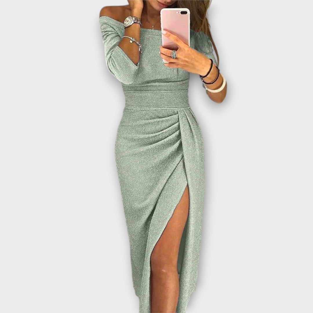 Minjee - Elegantes Off-Schulter Kleid