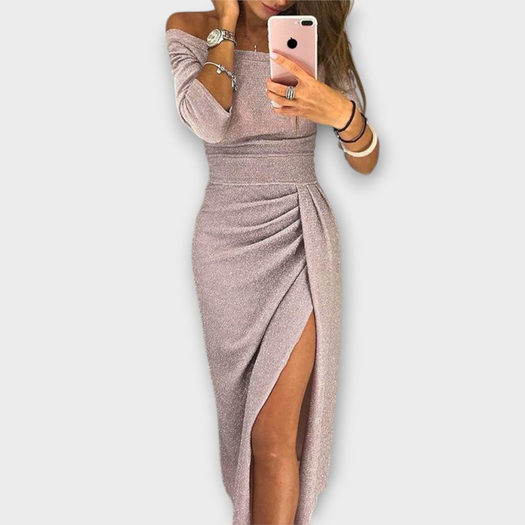 Minjee - Elegantes Off-Schulter Kleid