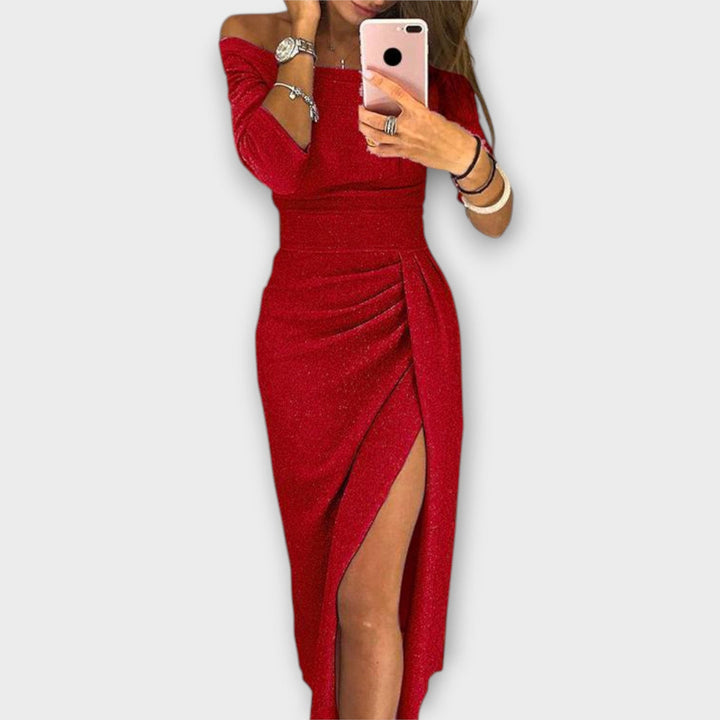 Minjee - Elegantes Off-Schulter Kleid