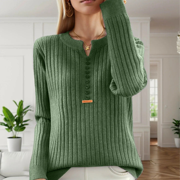 Marja - O Ausschnitt Strickpullover