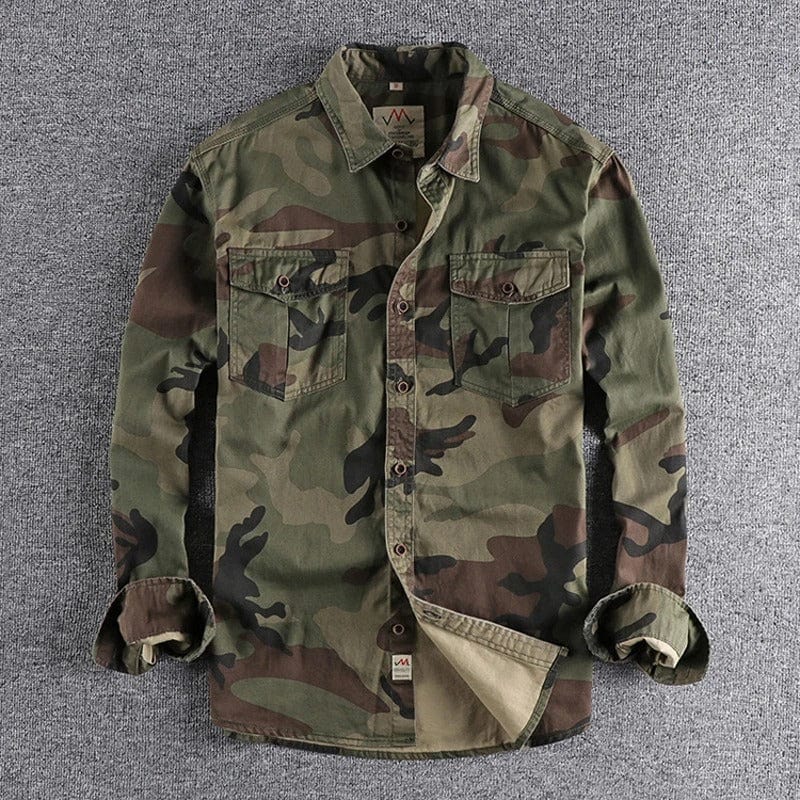 Paulo™ - Denim Camo Shirt