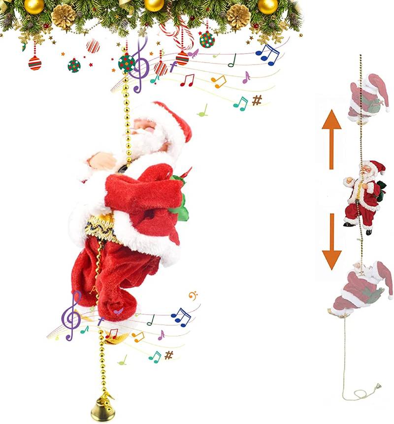 ClimbingClaus – Santa Claus klettert und spielt Musik