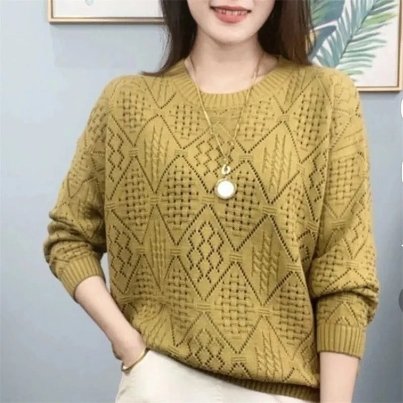 Monica - Hohlstrick Pullover