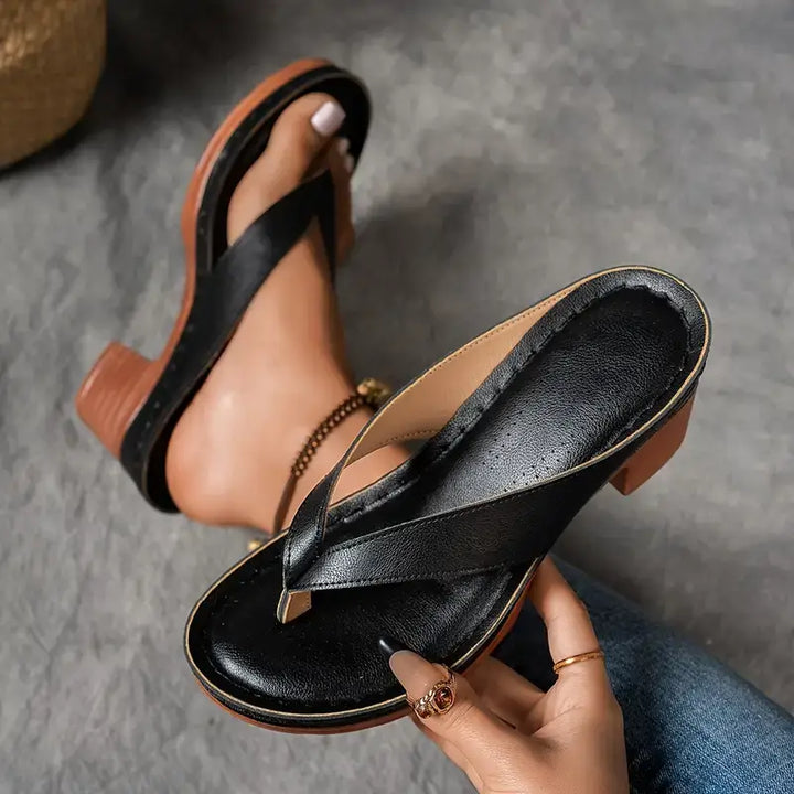Cinzia - Bequeme Sandalen Mit Dickem Absatz