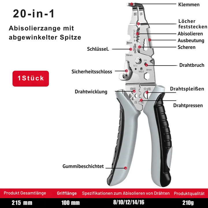 FlexiStrip – Multifunktionale Abisolierzange