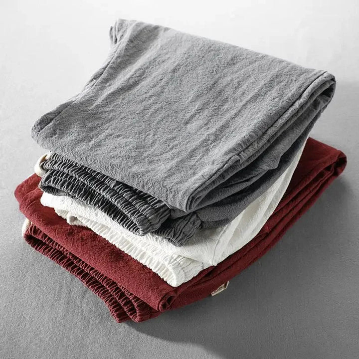 Clarke – Lässige Leinenhose Mit Kordelzug In Der Taille