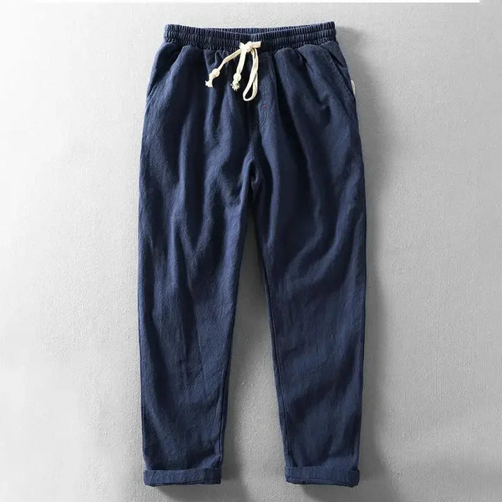 Clarke – Lässige Leinenhose Mit Kordelzug In Der Taille