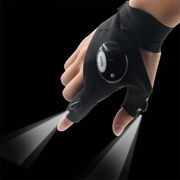 GlowGrip – LED Taschenlampe  Wasserdichte Handschuhe