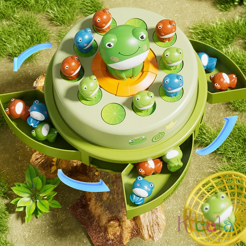 FrogFlair – Fliegender Frosch Fang Lustiges Montessori Spielzeug