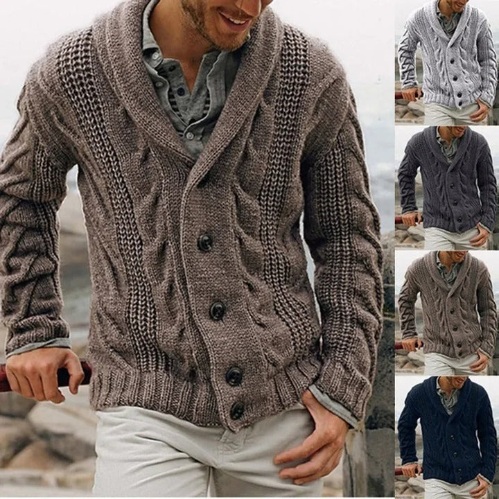 Yannik – Gestrickter Einreihiger Pullover