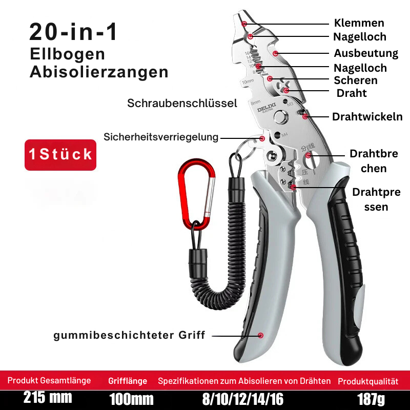 FlexiStrip – Multifunktionale Abisolierzange